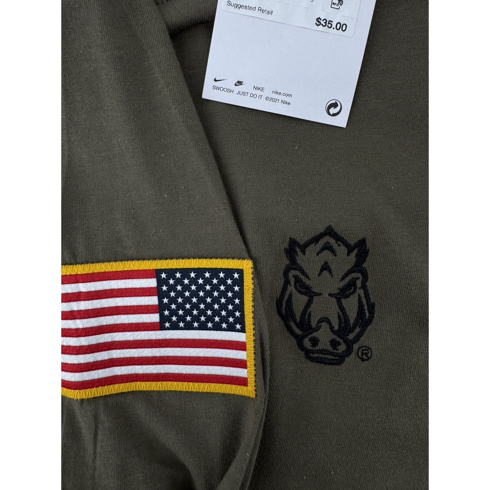 NIKE Men's 3XL Arkansas Razorbacks SALUTE TO SERVICE Shirt Jordan NWT